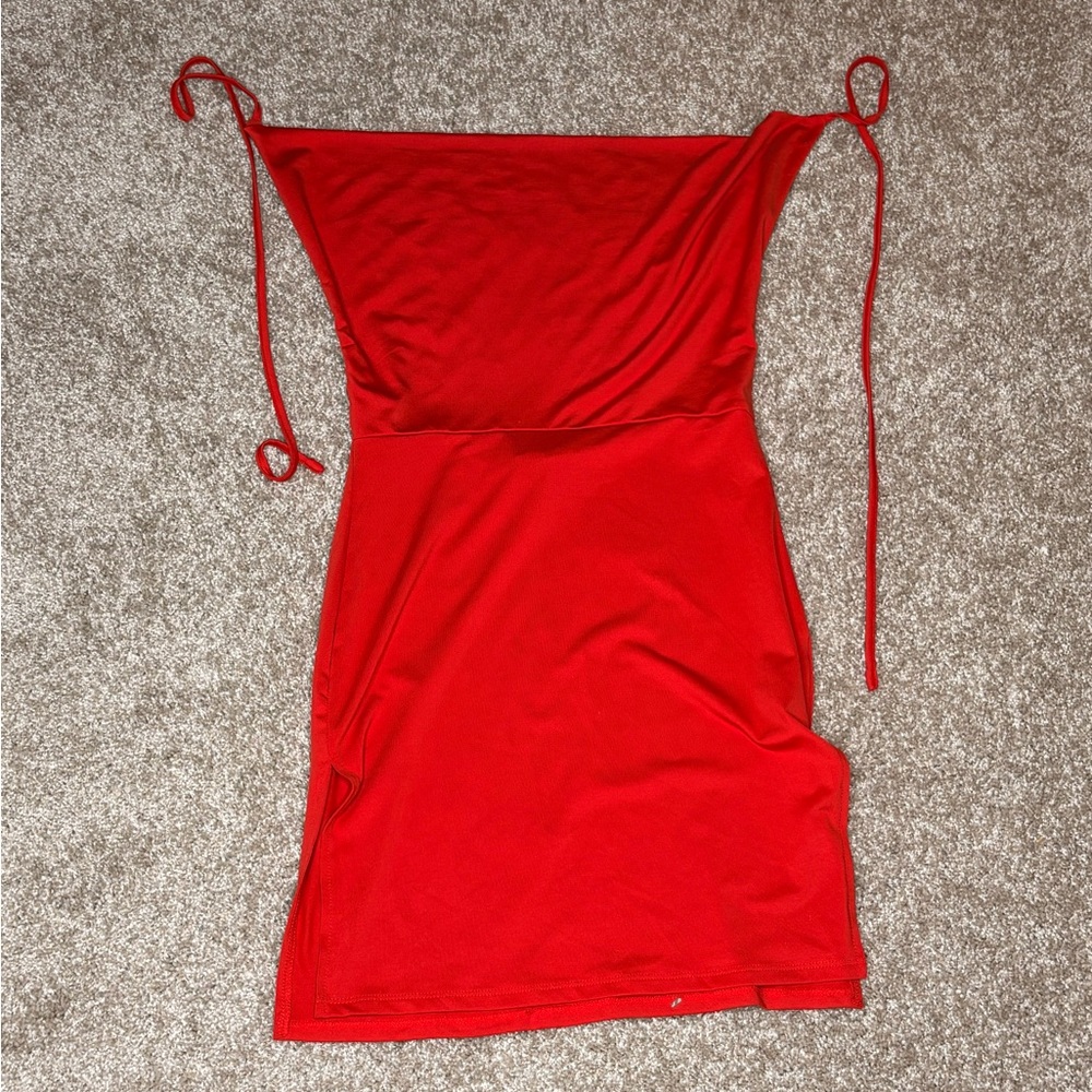 Fashion Nova Vibrant Red Mini Dress